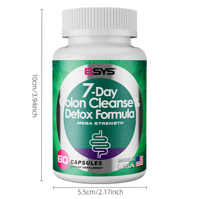 NUTRIVIBE 7-Day Colon Cleanse & Detox Capsules support digestive wellness, promote toxin removal, and enhance gut health naturally