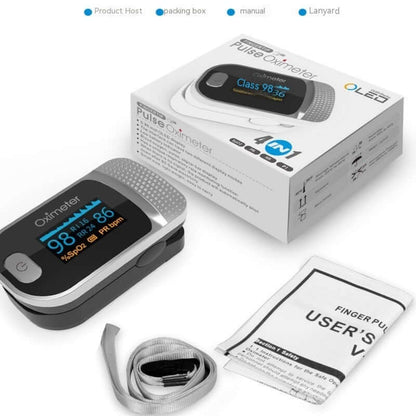 Nutrivibe Finger Pulse Oximeter provides accurate and portable monitoring of blood oxygen saturation and pulse rate for household use.