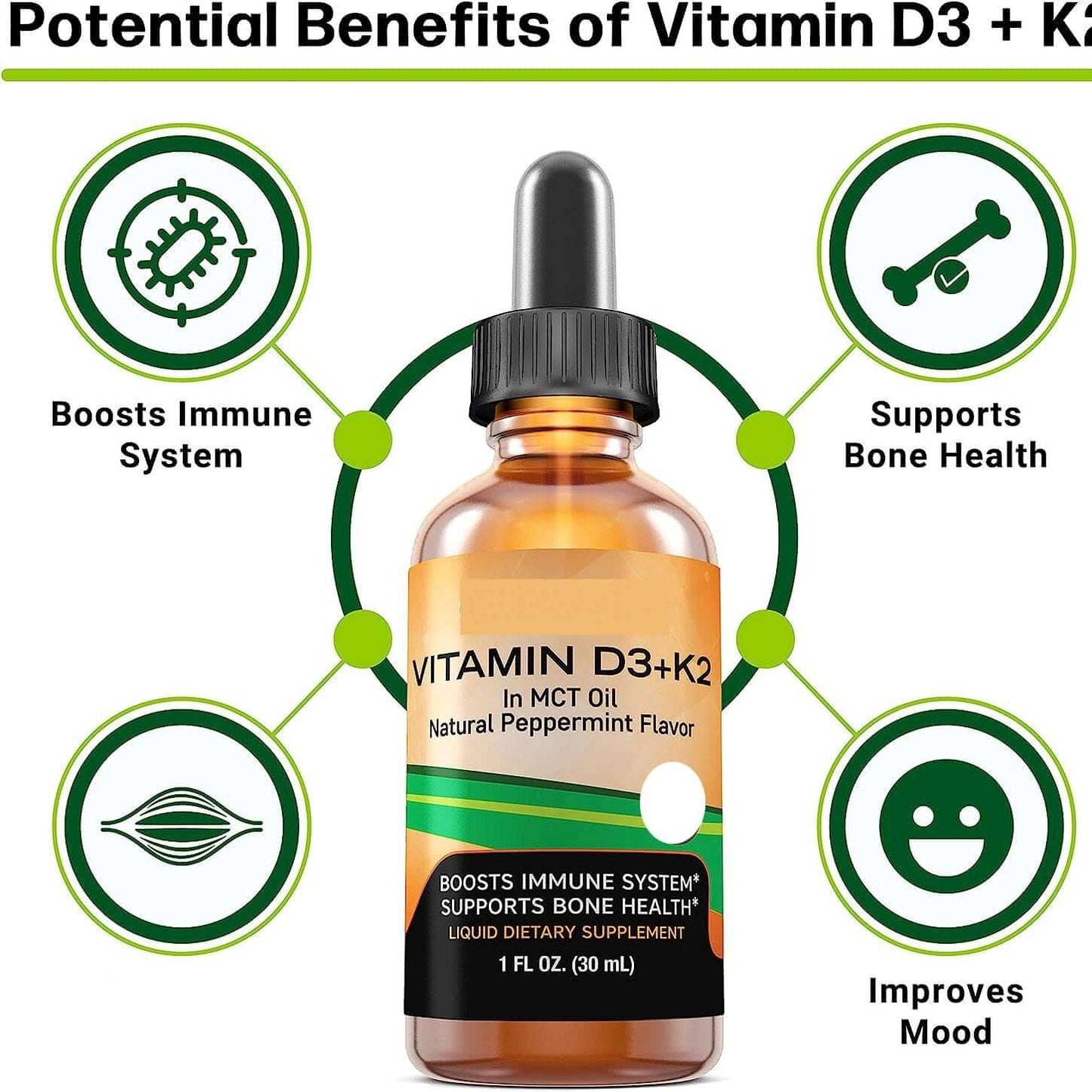 NUTRIVIBE Vitamin D Drop supports bone strength, immune health, and overall wellness with a convenient liquid formula for easy daily supplementation.