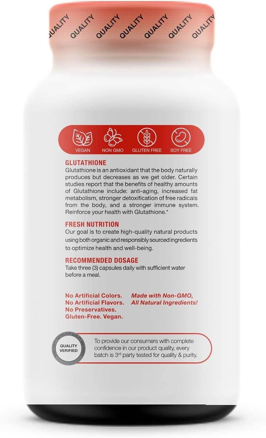 NUTRIVIBE Glutathione Capsules promote antioxidant protection, skin radiance, and overall wellness with natural daily support.