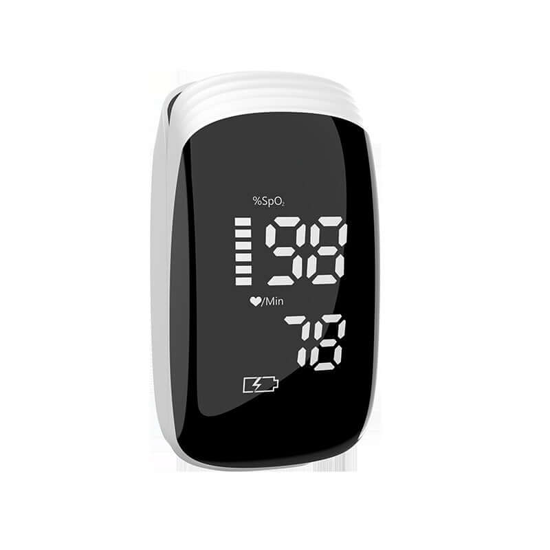 Nutrivibe Rechargeable Finger Clip Pulse Oximeter provides fast and accurate measurement of blood oxygen levels and heart rate, suitable for home or clinical use.