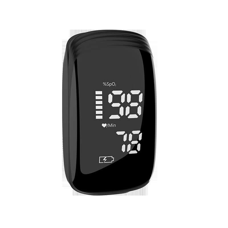 Nutrivibe Rechargeable Finger Clip Pulse Oximeter provides fast and accurate measurement of blood oxygen levels and heart rate, suitable for home or clinical use.