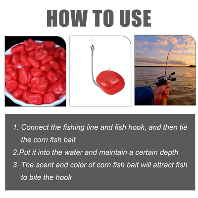 Nutrivibe Premium Corn Fish Bait is a portable, high-performance bait ideal for freshwater reservoirs, rivers, and lakes.