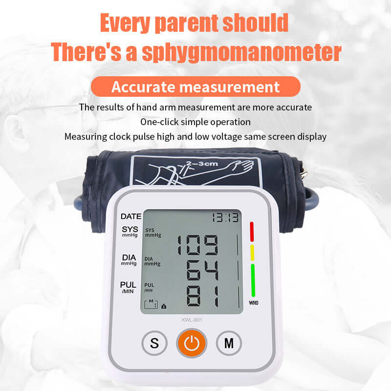 Nutrivibe Upper Arm Blood Pressure Monitor provides accurate and convenient home measurement of systolic and diastolic blood pressure and pulse rate.