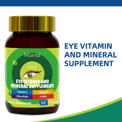NUTRIVIBE Eye Vitamin & Mineral Supplements support vision clarity, reduce eye strain, and protect long-term eye health with essential nutrients.