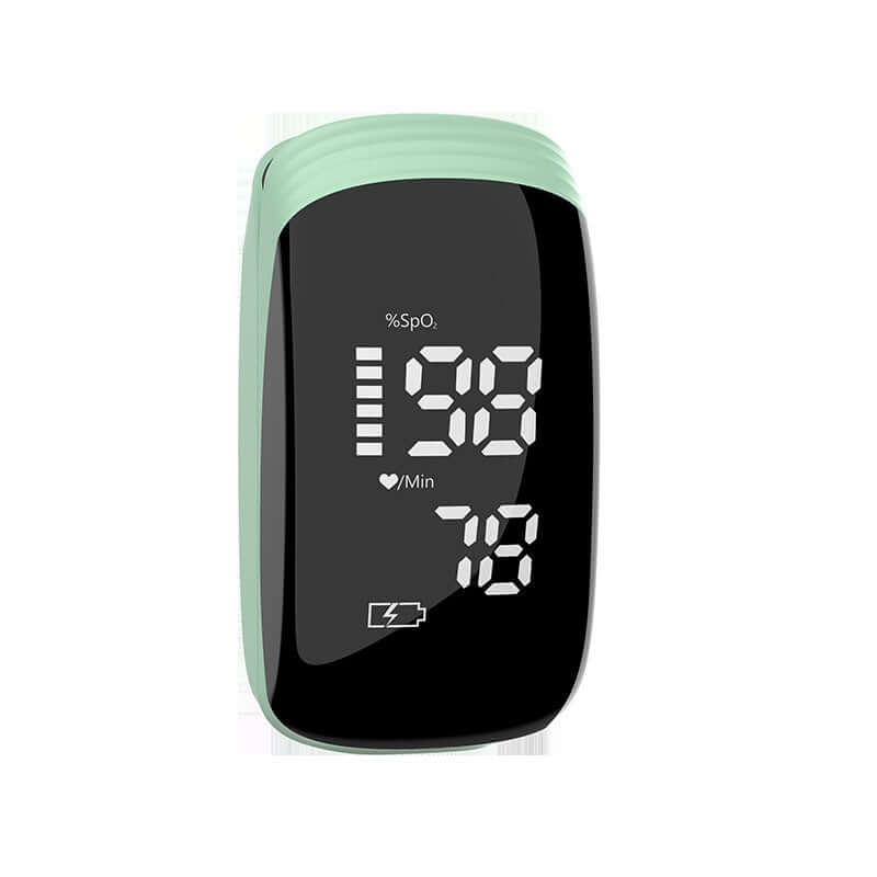 Nutrivibe Rechargeable Finger Clip Pulse Oximeter provides fast and accurate measurement of blood oxygen levels and heart rate, suitable for home or clinical use.
