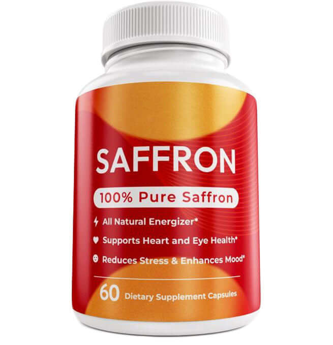 NUTRIVIBE Saffron Vitamin Capsules support mood balance, eye health, and overall wellness with natural antioxidants and daily nutrition.