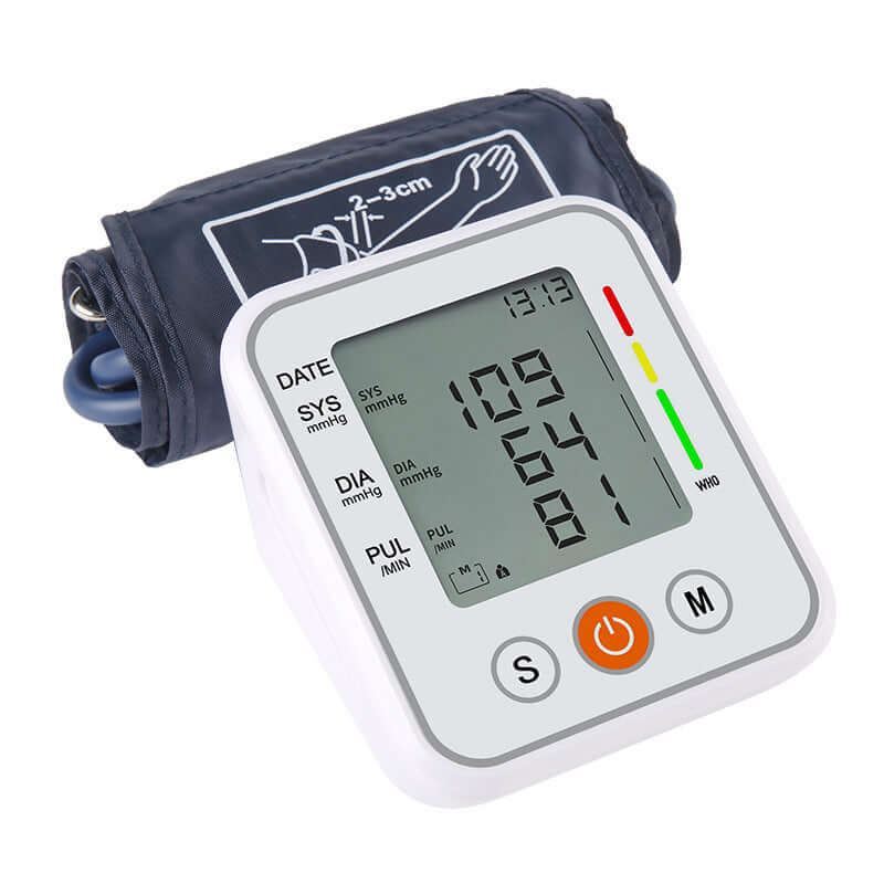 Nutrivibe Upper Arm Blood Pressure Monitor provides accurate and convenient home measurement of systolic and diastolic blood pressure and pulse rate.