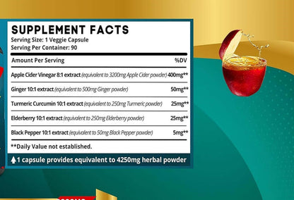 NUTRIVIBE Vinegar Capsules help support digestion, weight management, and overall wellness with convenient daily capsules.