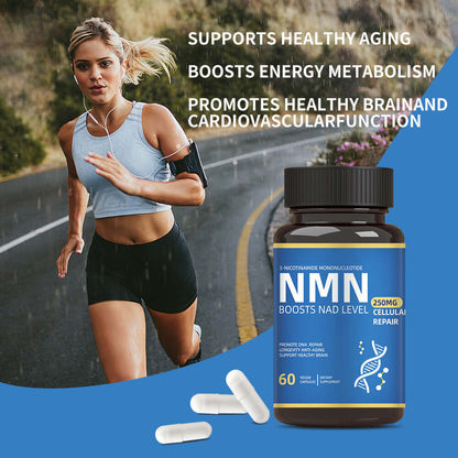 NUTRIVIBE Nicotinamide Single Nucleotide Capsules support energy, cellular health, and vitality with 60 easy-to-take daily capsules.