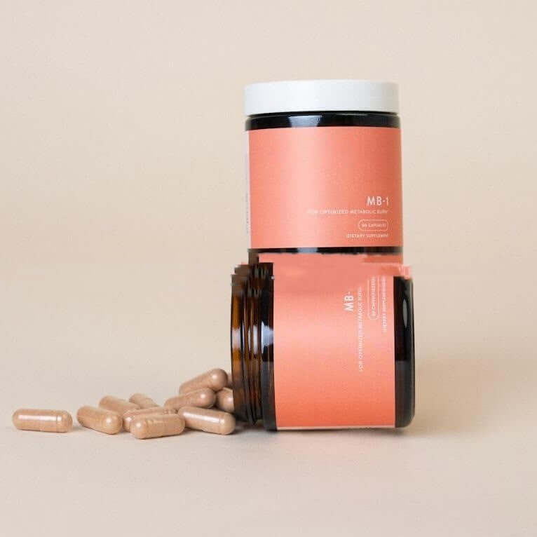 NUTRIVIBE 60 Burner Capsules in a jar, designed for energy and fat support, promoting natural metabolism.