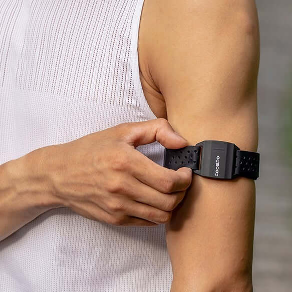 Nutrivibe Waterproof Bicycle Trainer Armband monitors heart rate in real-time during cycling, running, and other fitness activities with accuracy and convenience.