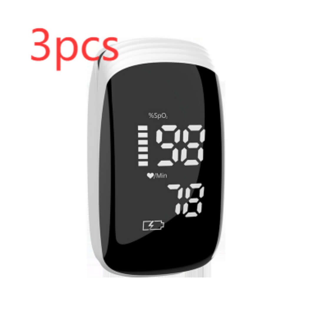 Nutrivibe Rechargeable Finger Clip Pulse Oximeter provides fast and accurate measurement of blood oxygen levels and heart rate, suitable for home or clinical use.