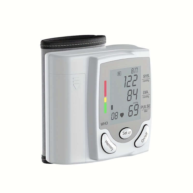 Nutrivibe Wrist Blood Pressure Monitor provides accurate and convenient measurement of blood pressure and heart rate with an easy-to-use wrist device.