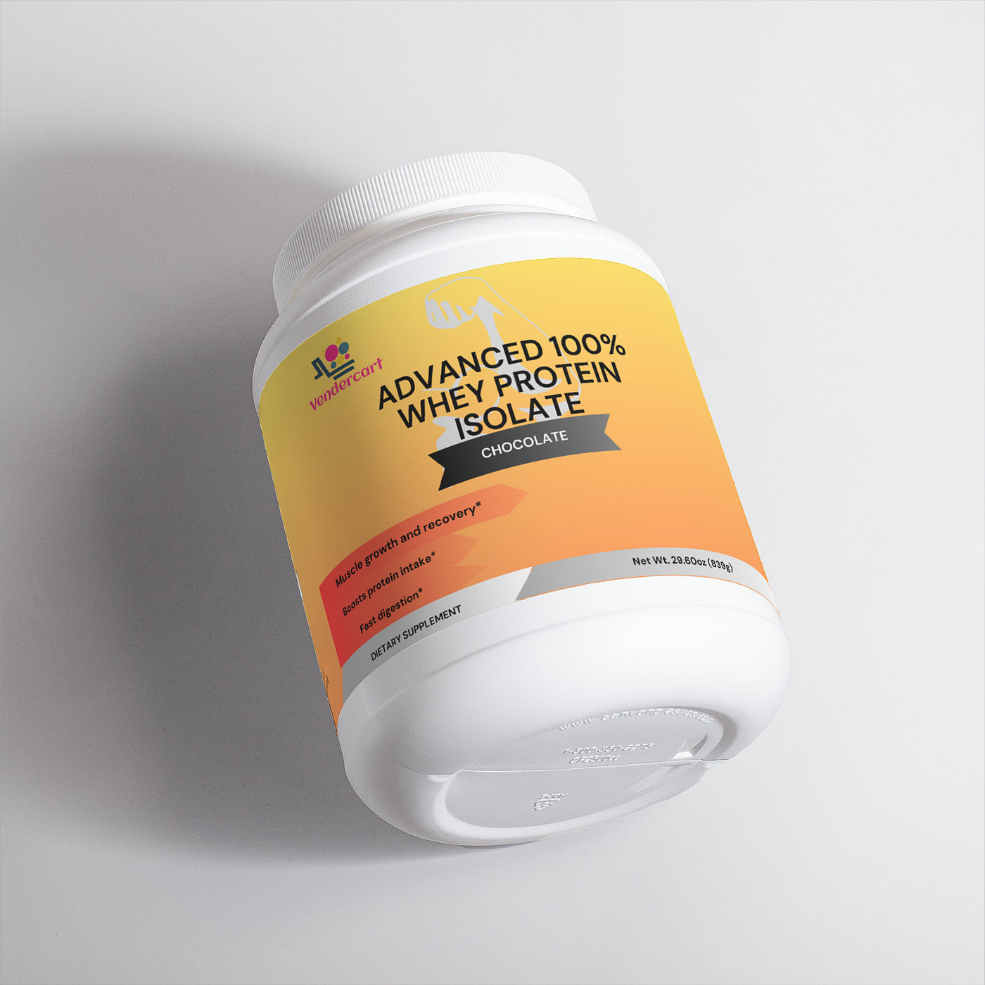 NUTRIVIBE Advanced Whey Protein Isolate supports muscle growth, recovery, and overall wellness with high-quality protein in a 29.6 OZ container.
