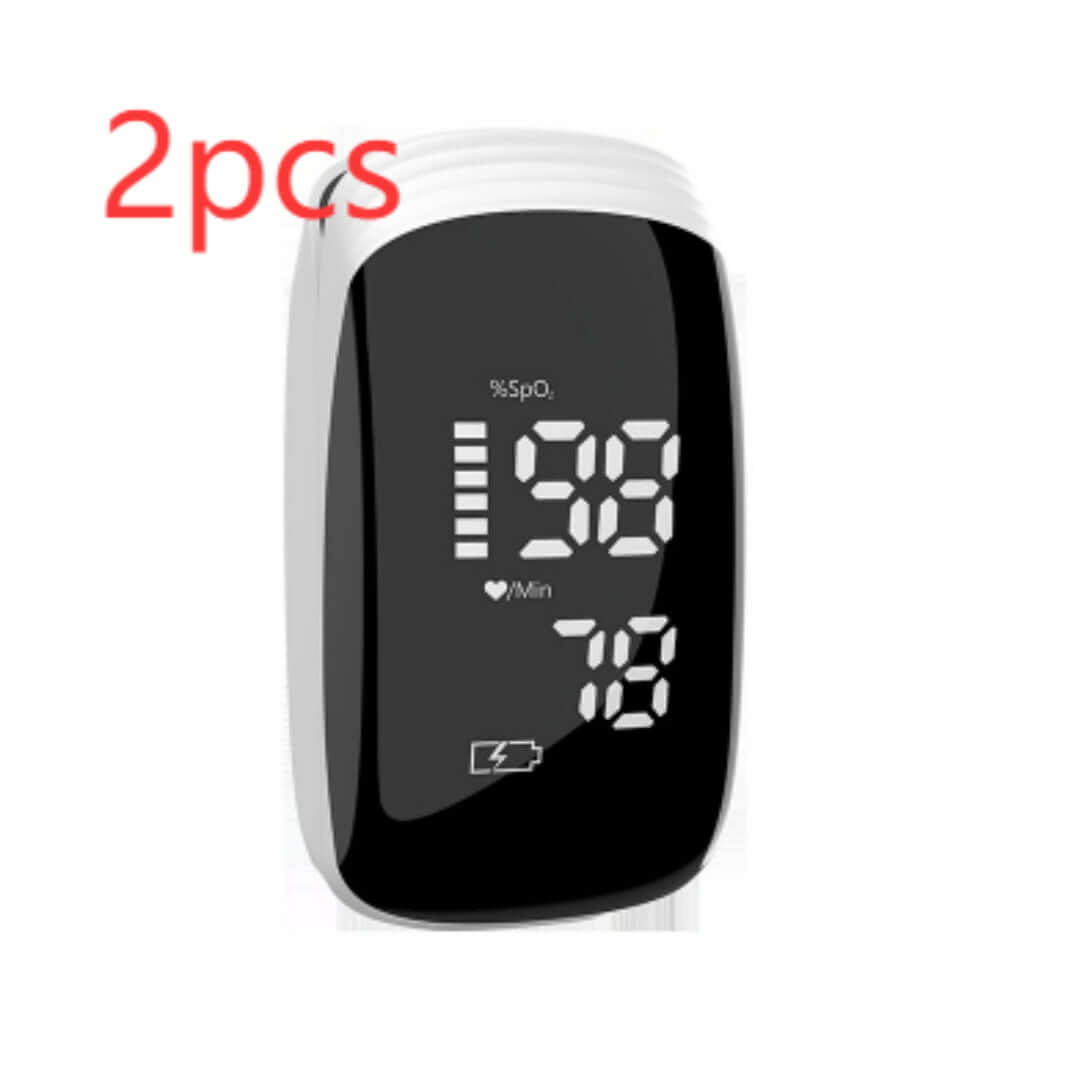 Nutrivibe Rechargeable Finger Clip Pulse Oximeter provides fast and accurate measurement of blood oxygen levels and heart rate, suitable for home or clinical use.