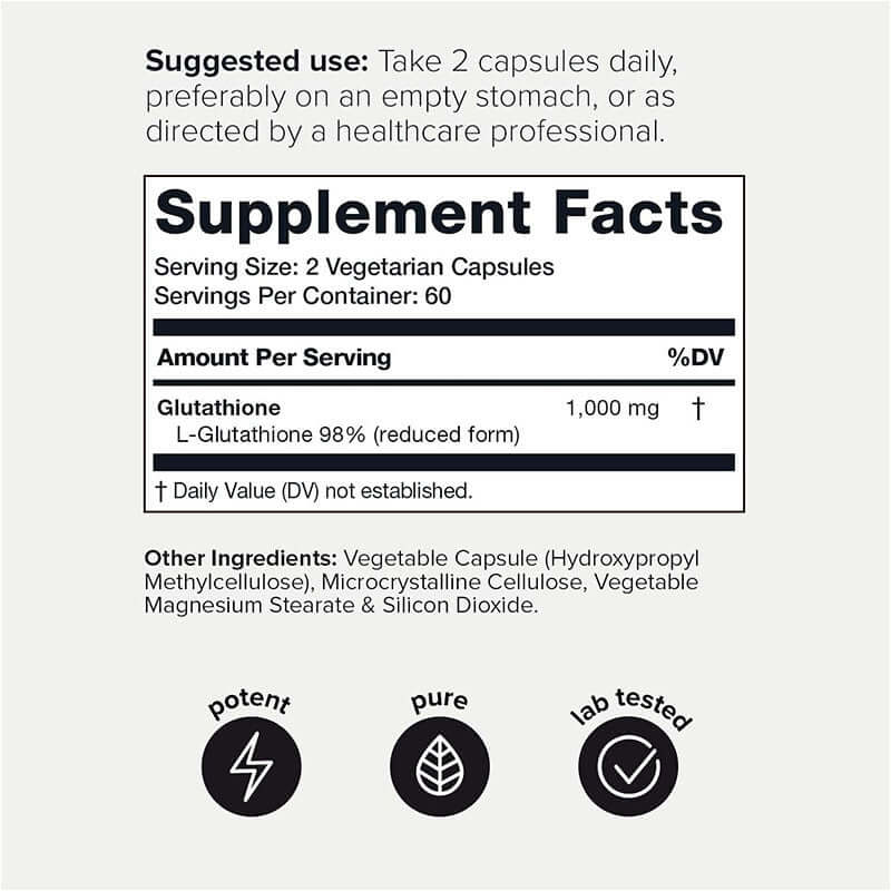 NUTRIVIBE Glutathione Capsules support skin health, detox balance, and antioxidant protection for daily vitality.