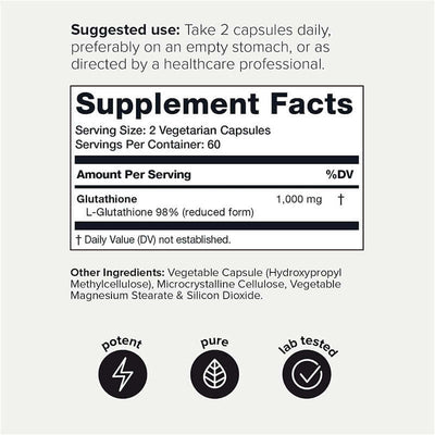 NUTRIVIBE Glutathione Capsules support skin health, detox balance, and antioxidant protection for daily vitality.