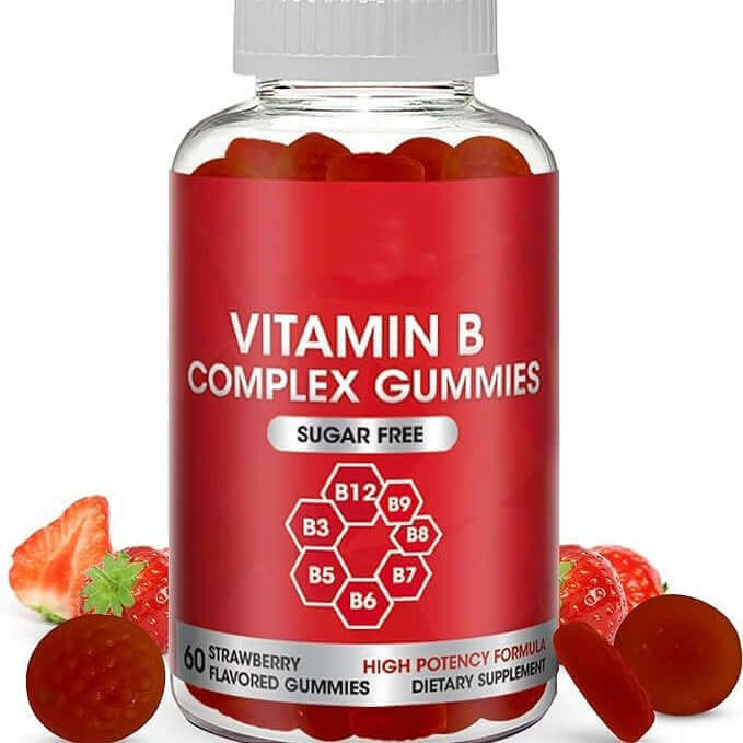 NUTRIVIBE Complex Vitamin B Gummies boost energy, support metabolism, and promote wellness with delicious, easy-to-take daily nutrition.