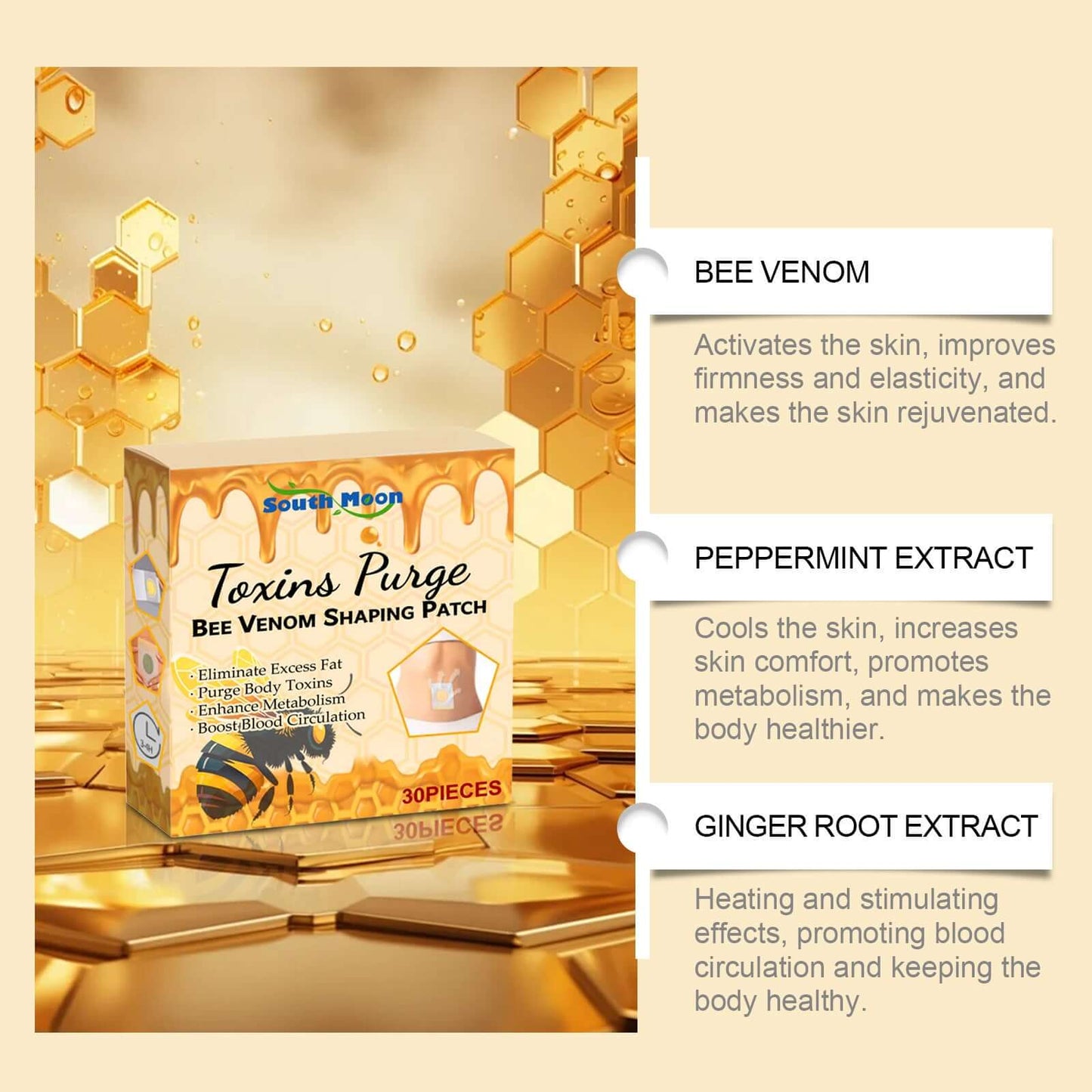 Nutrivibe Body Care Patch nourishes muscles, soothes tension, and supports overall body wellness through natural and effective ingredients.