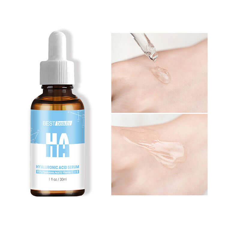 NUTRIVIBE Hyaluronic Acid Solution hydrates and restores skin moisture, supports elasticity, and promotes a healthy, radiant complexion with natural hydration.
