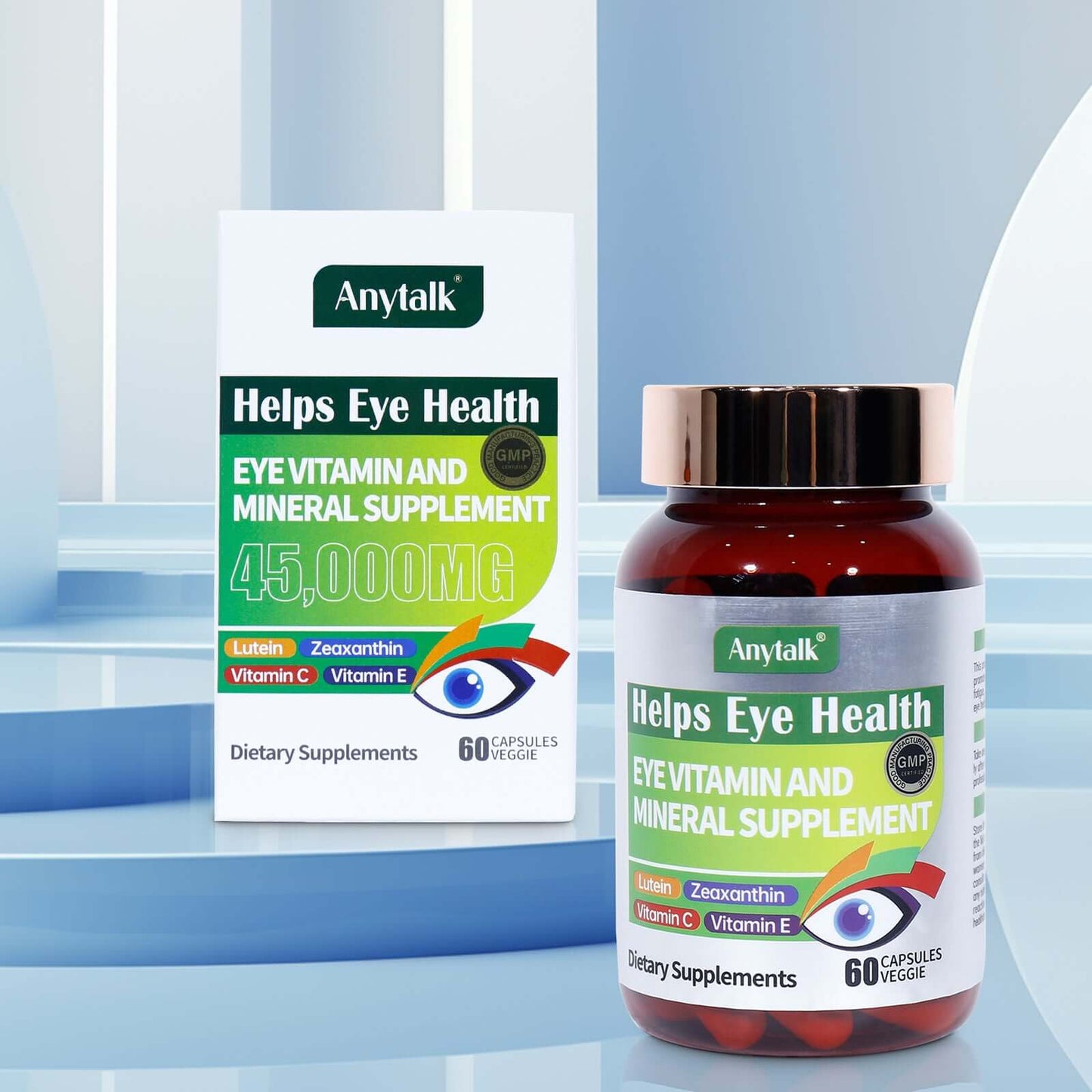NUTRIVIBE Eye Support provides key vitamins & minerals for vision, eye strain & long-term eye health. Protect your sight with NUTRIVIBE every day.