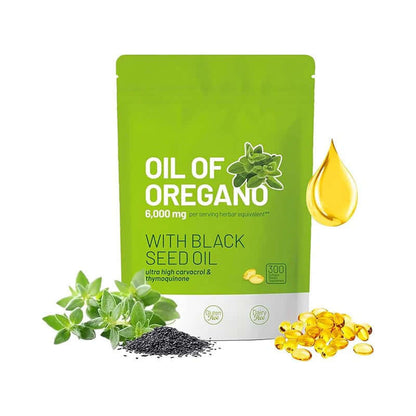 NUTRIVIBE Oregano Oil Soft Capsules support immunity and wellness with 300 easy-to-take soft capsules daily.