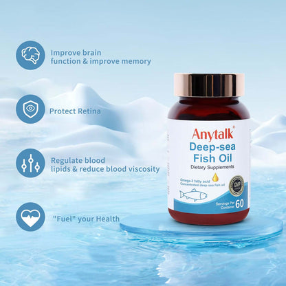 Nutrivibe Deep Sea Fish Oil provides omega-3 fatty acids to support heart, brain, and joint health naturally.